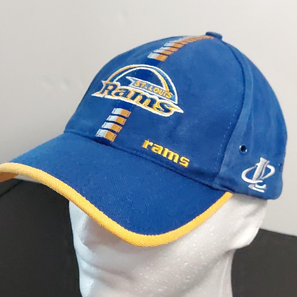 Vintage St. Louis Rams Hat Cap Strap Back NFL Football Logo‎ Athletic 90s